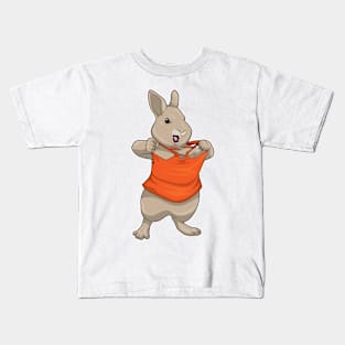 Rabbit Bodybuilder Bodybuilding Kids T-Shirt
